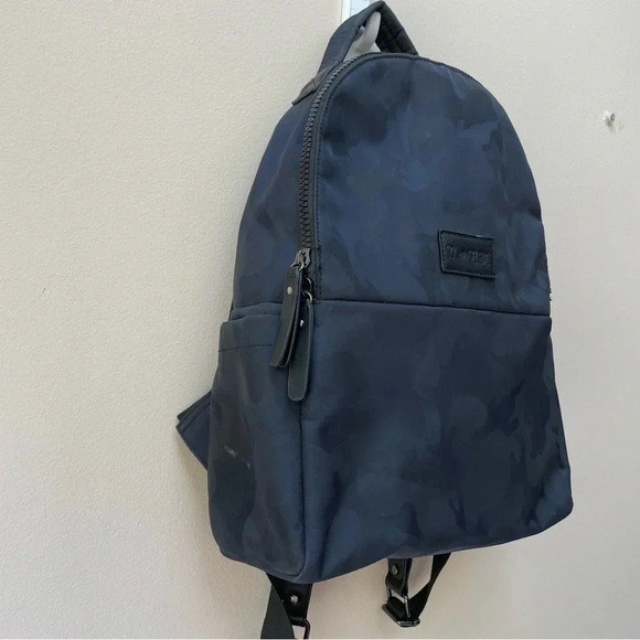 Sol and Selene Small Dark Navy Blue Camo Print Zip Around Backpack - Picture 11 of 12